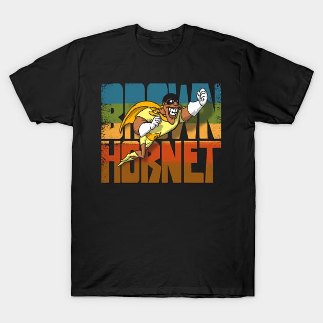 The BROWN HORNET Redux T-Shirt by Designs by Doctor-Multiverse.Com